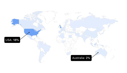 Instagram Follower Map